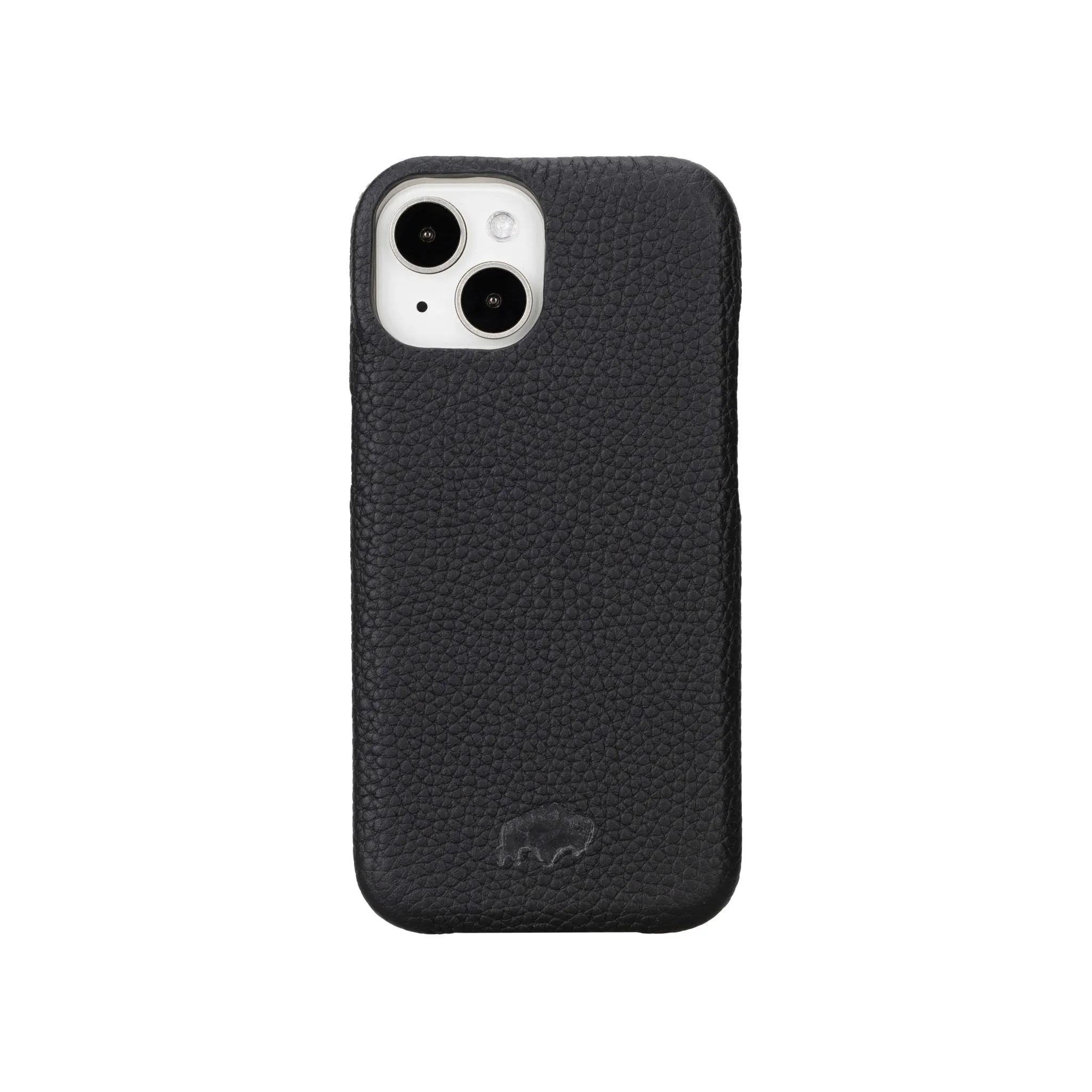 Burkley iPhone 15 Wallet Case, Pebble Black
