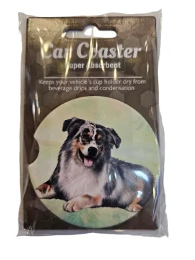 Car Coaster  Australian Shepherd Dog        233-53