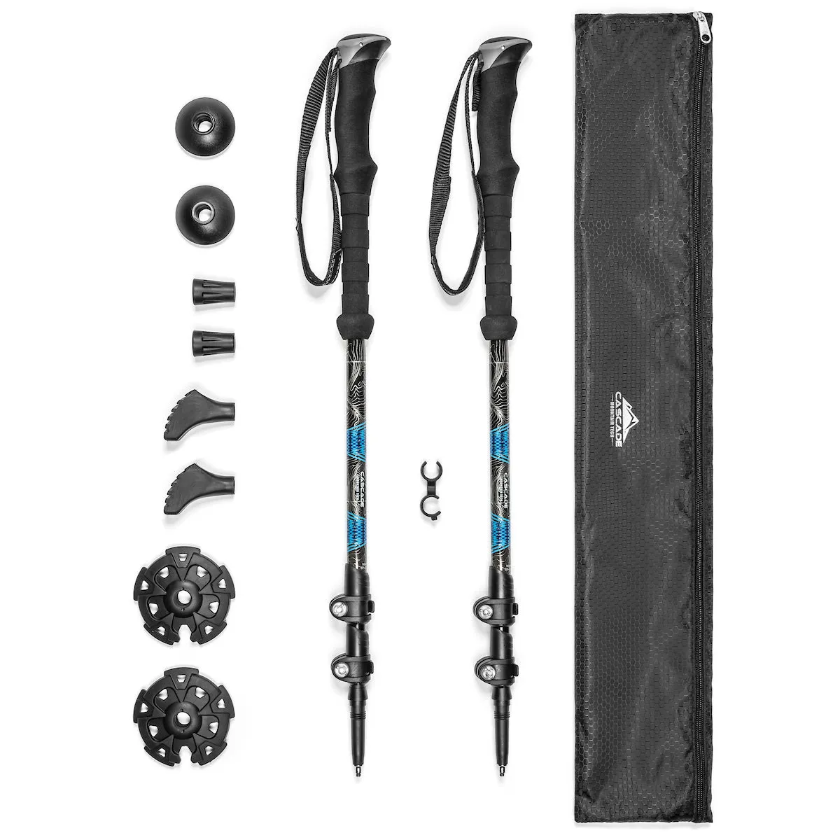Carbon Fiber Quick Lock Pole Middle Section Replacement with Ridge Latch