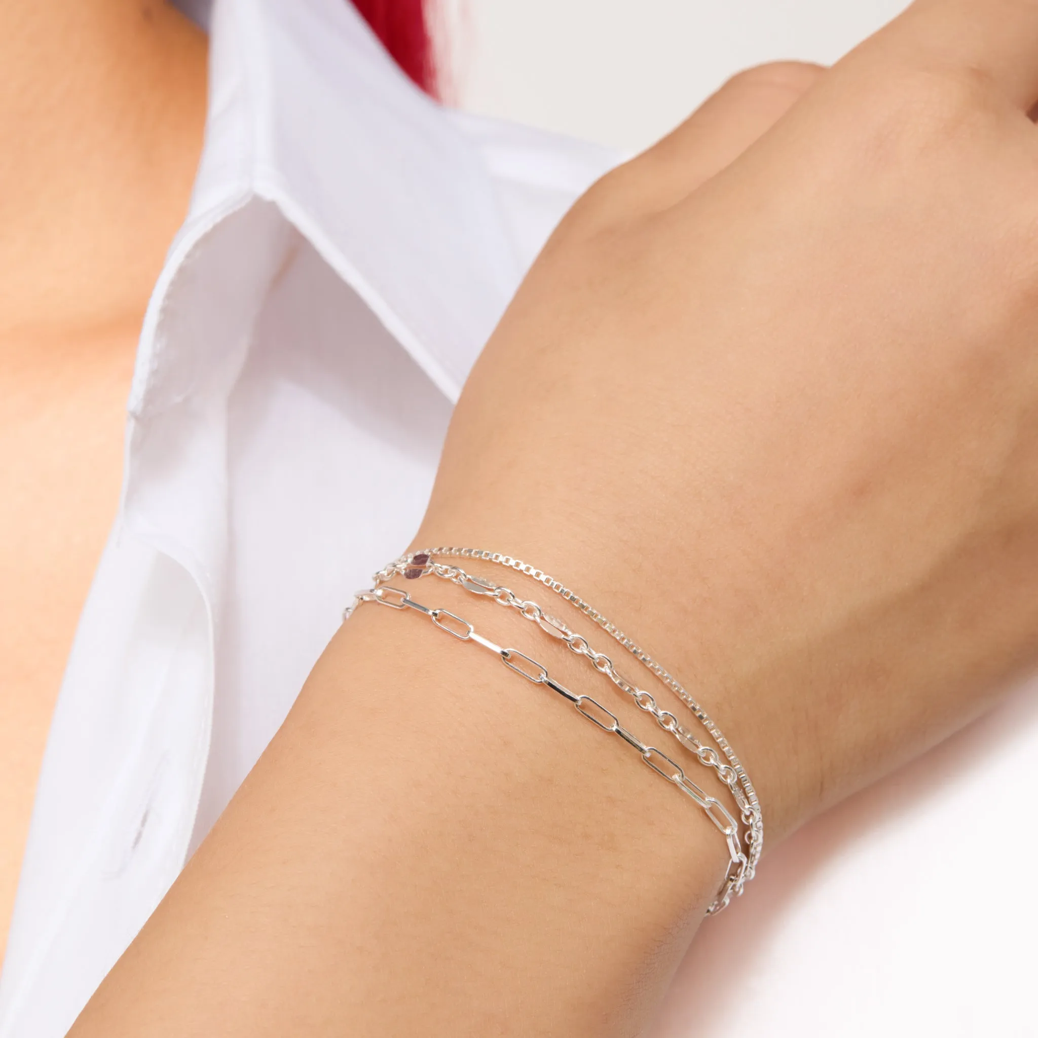 Chain Trio Strand Bracelet
