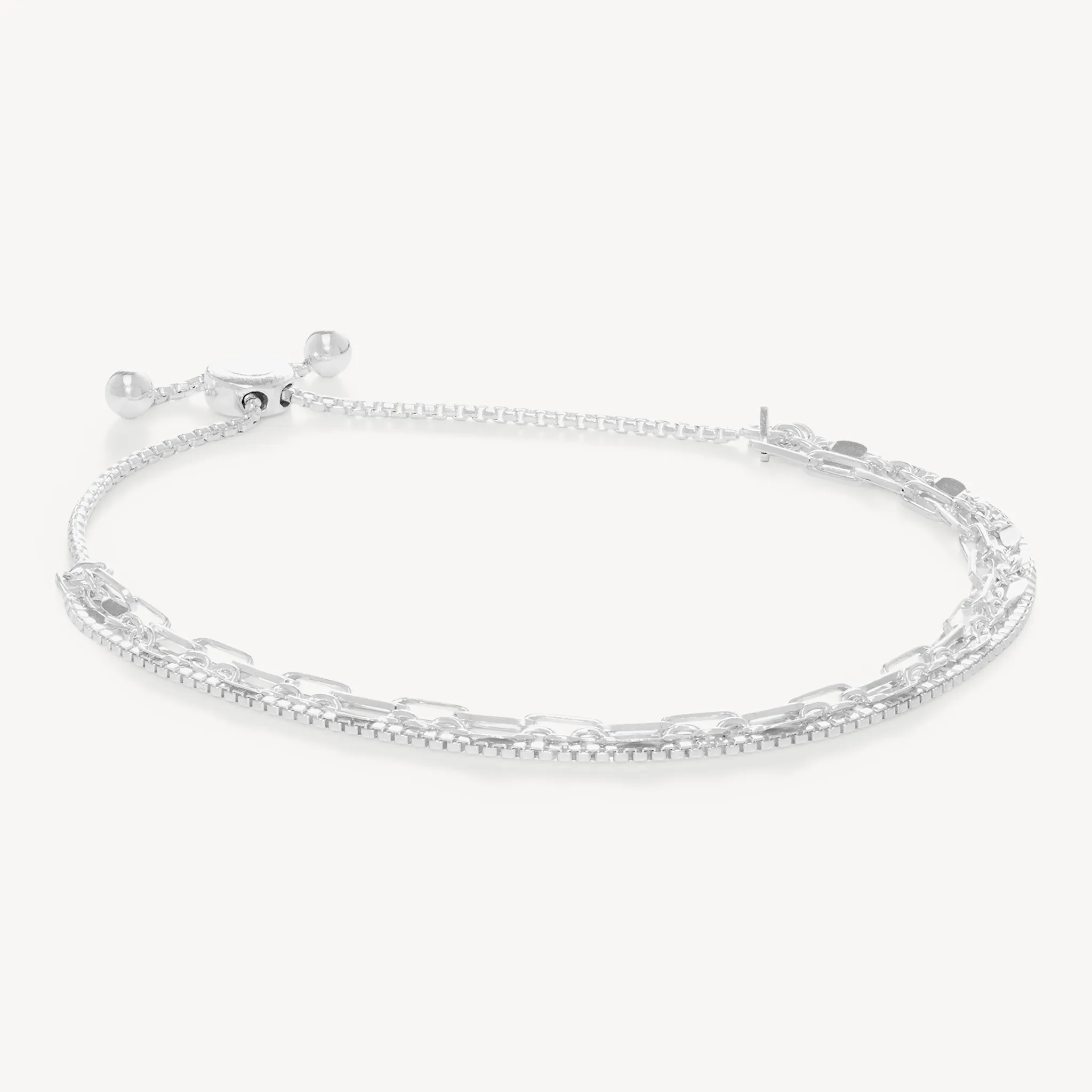Chain Trio Strand Bracelet