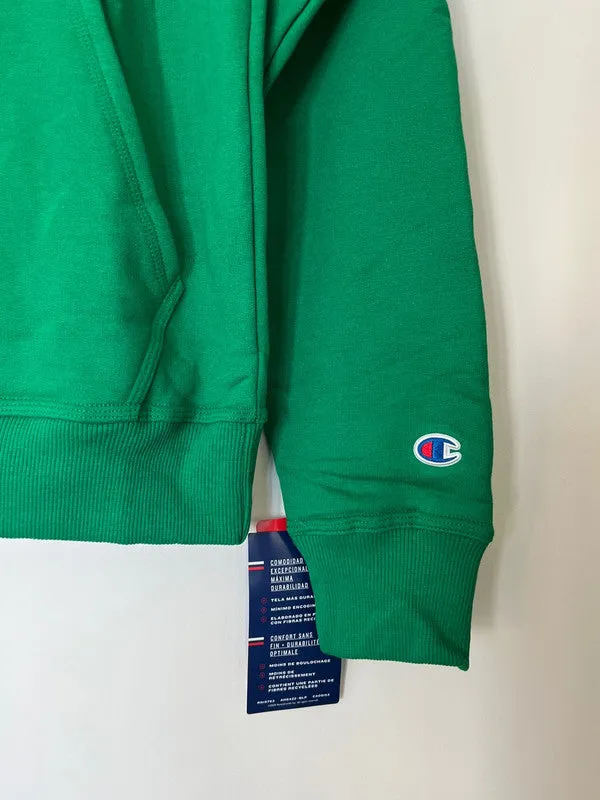 Champion Men's Powerblend Fleece Hoodie Script Logo Green Vine GF89H Y07718 VZU