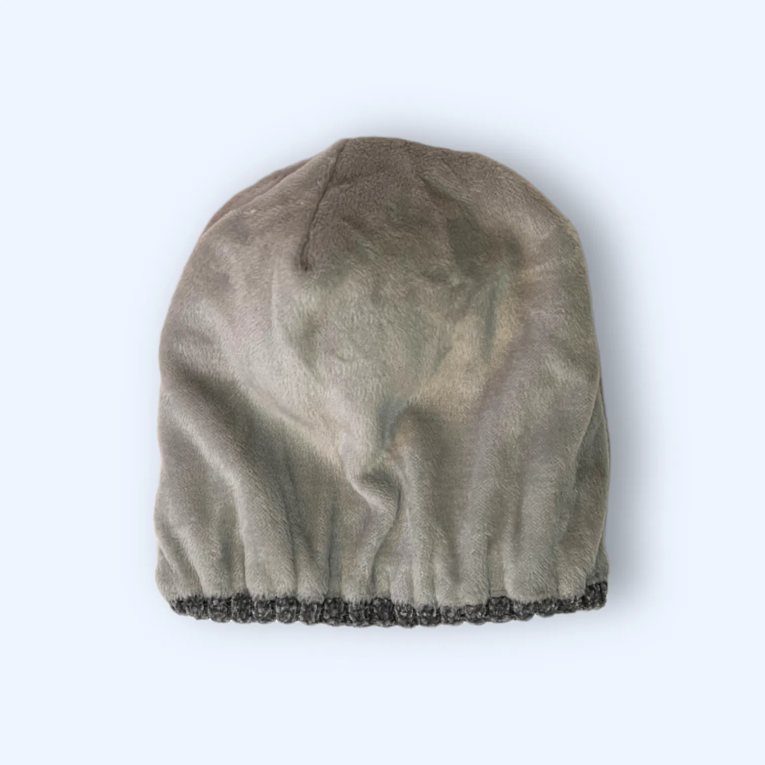 Chenille Fleece Lined Beanie - Frosty Grey