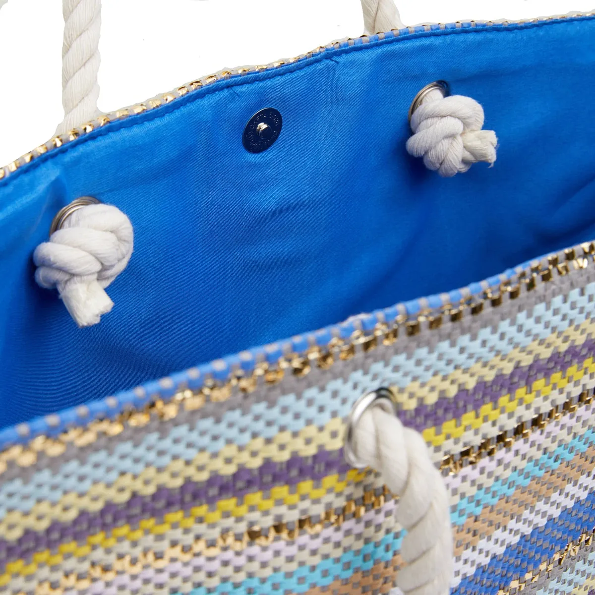 Coast Handbag in Blue Fabric