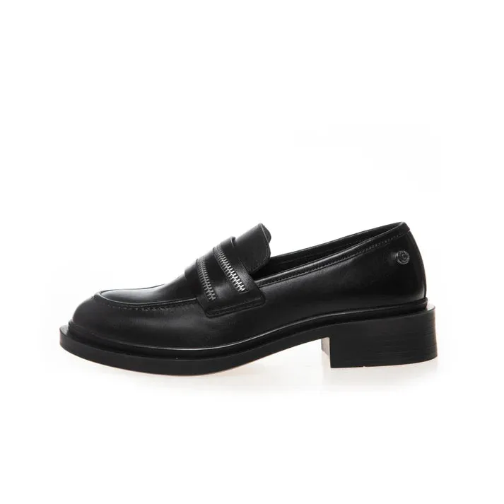 Copenhagen Shoes The Zip Black Loafer
