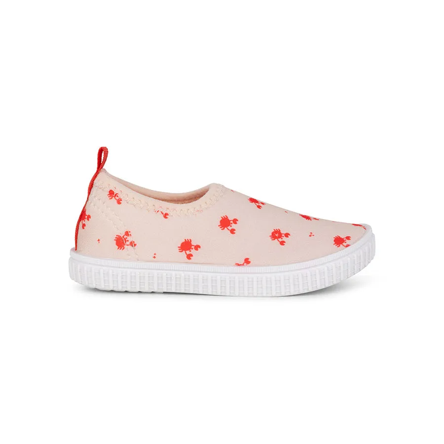 Crabby | Beige/Red Water Shoes - Size 19-33