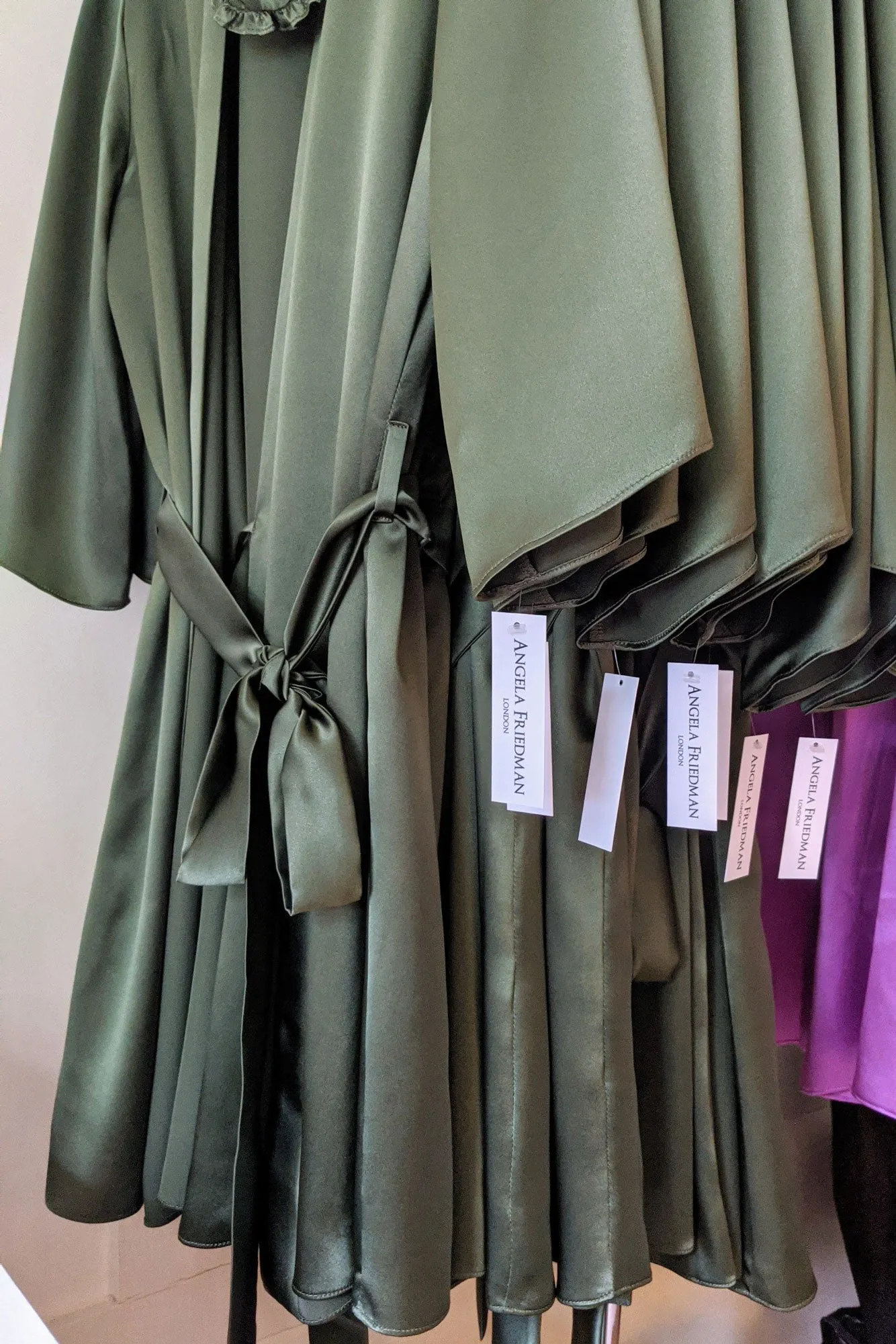 Custom silk robe