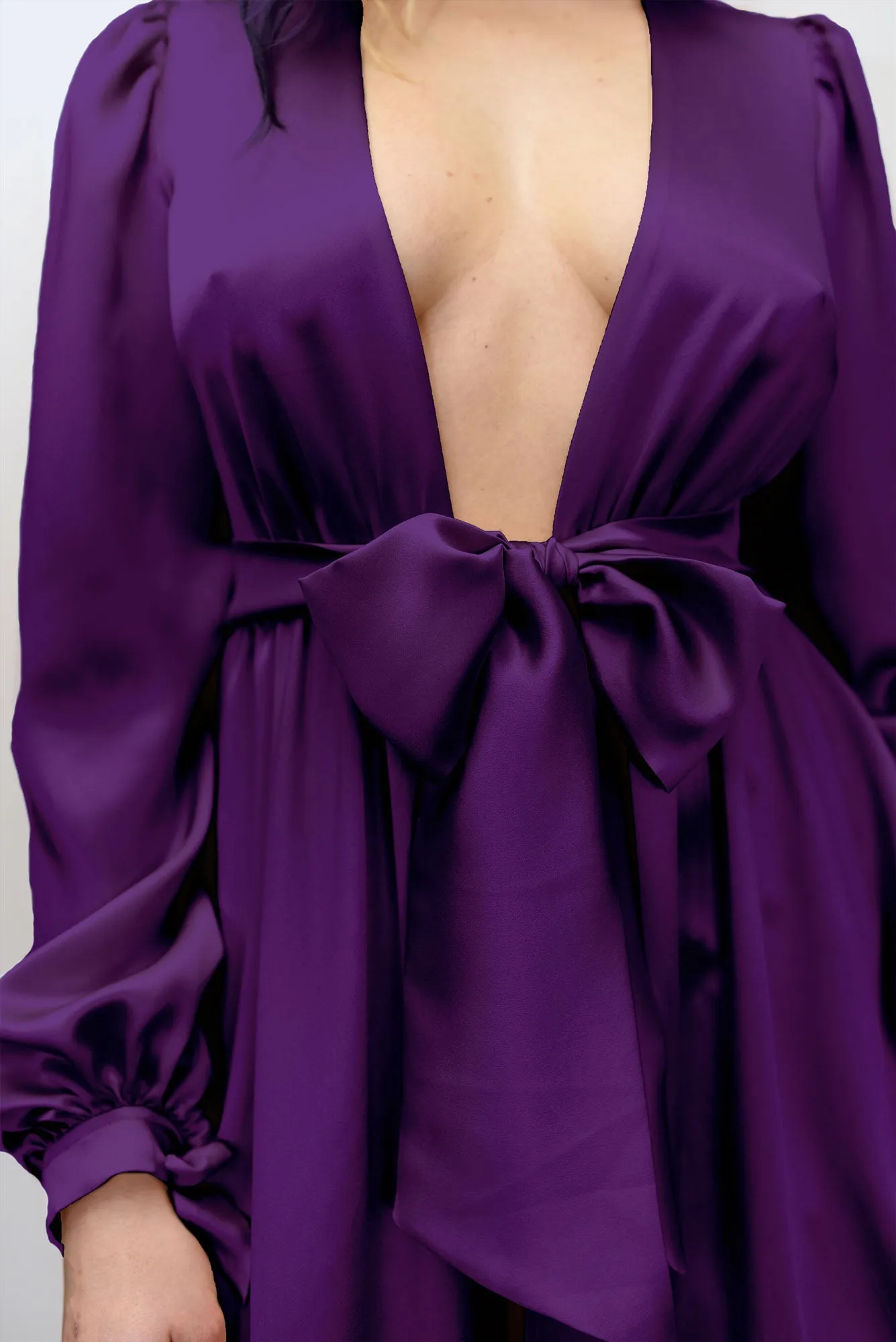 Custom silk robe