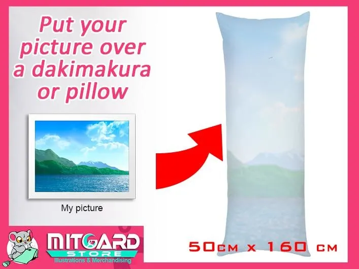 Custom with your picture or photo a Hugging Dakimakura or pillow