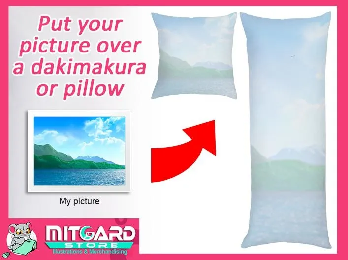 Custom with your picture or photo a Hugging Dakimakura or pillow