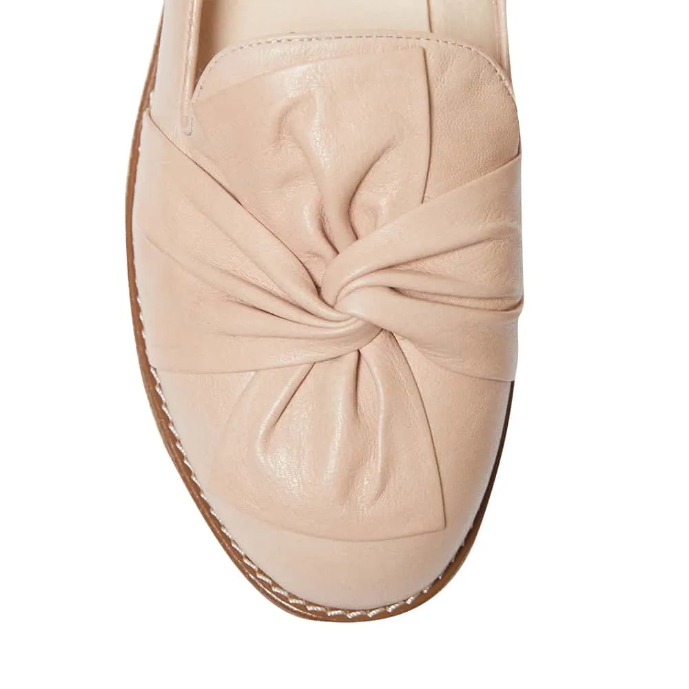 Dandy Flat in Blush Leather