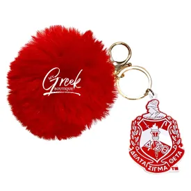Delta Shield Fur Keychain