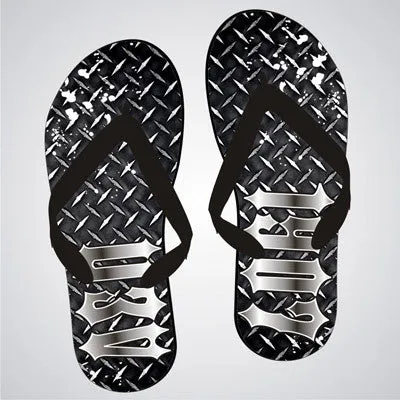 Delta Sigma Pi Diamond Plate Flip-Flops - SBL100 - SUB