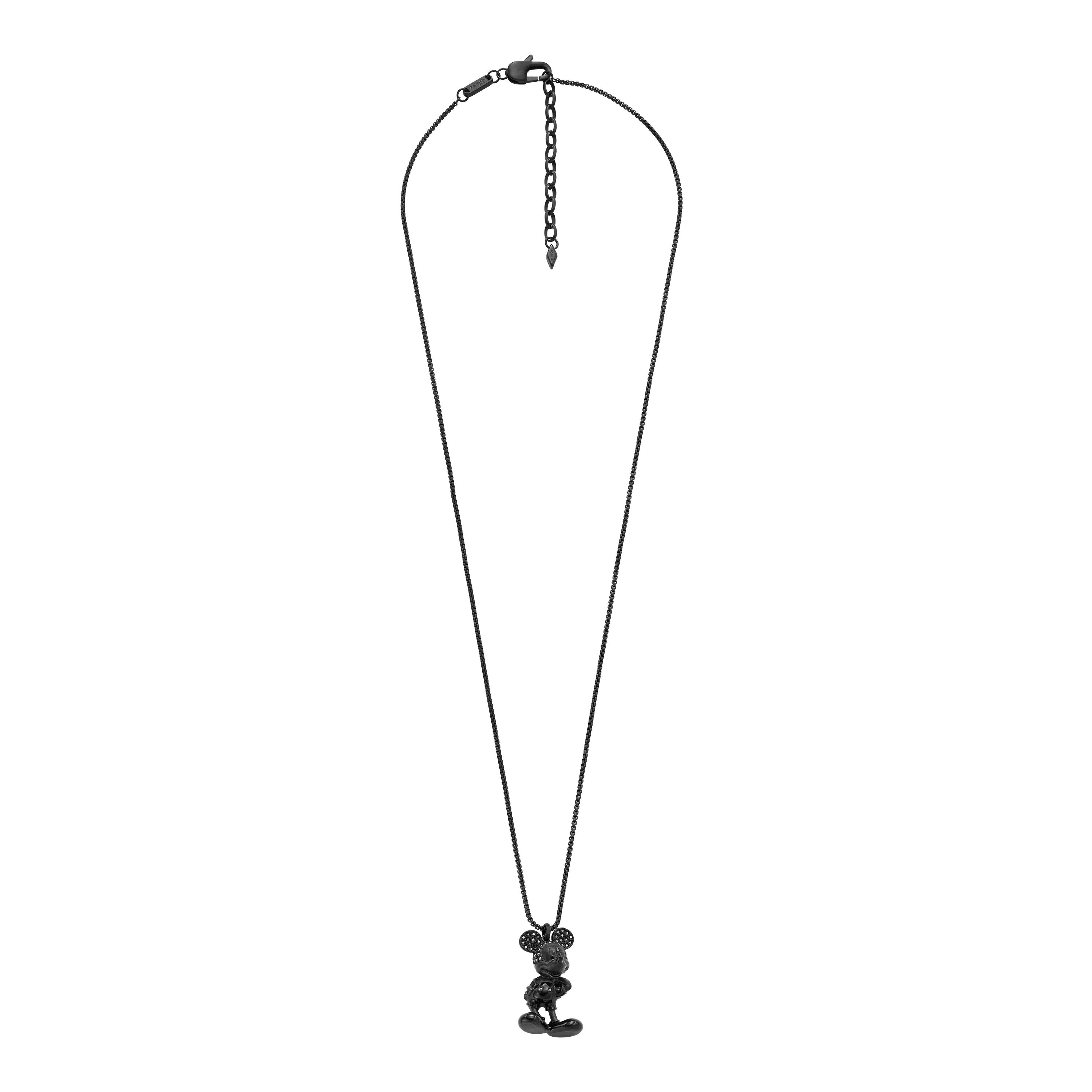 Disney x Fossil Special Edition Black Stainless Steel Chain Necklace