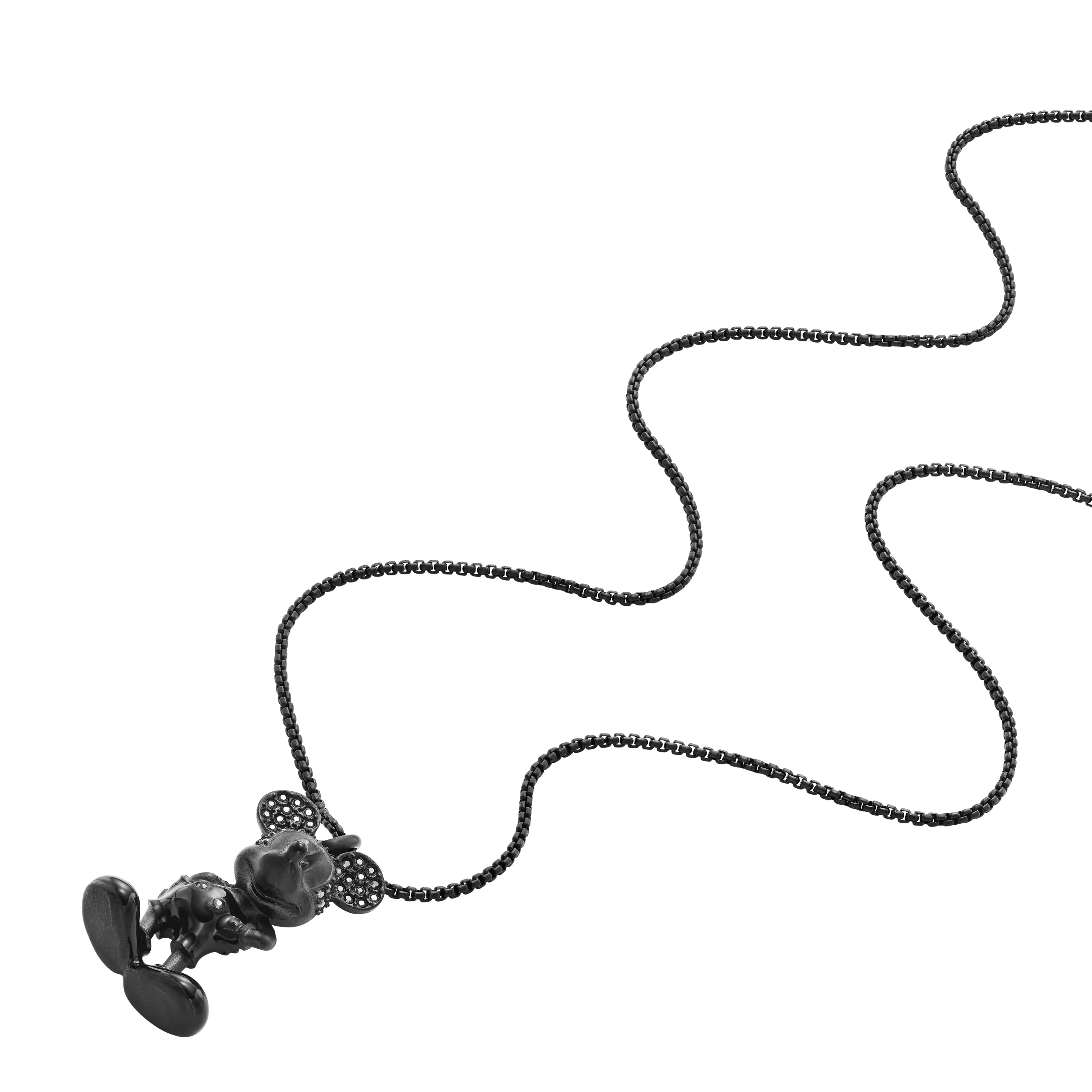 Disney x Fossil Special Edition Black Stainless Steel Chain Necklace