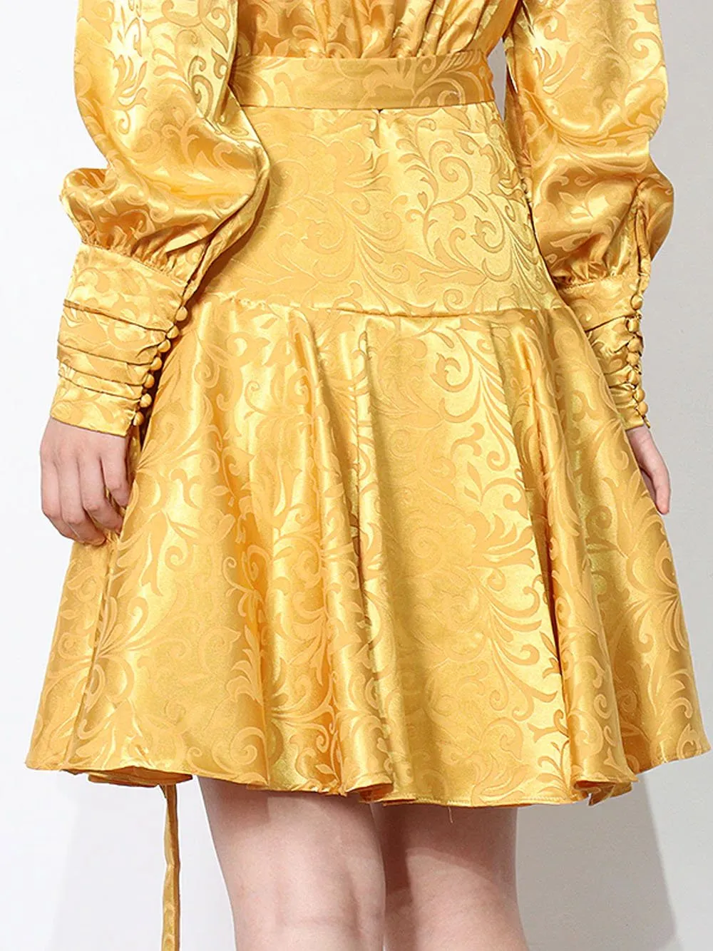 DONNA Wrapped Satin Mini Dress