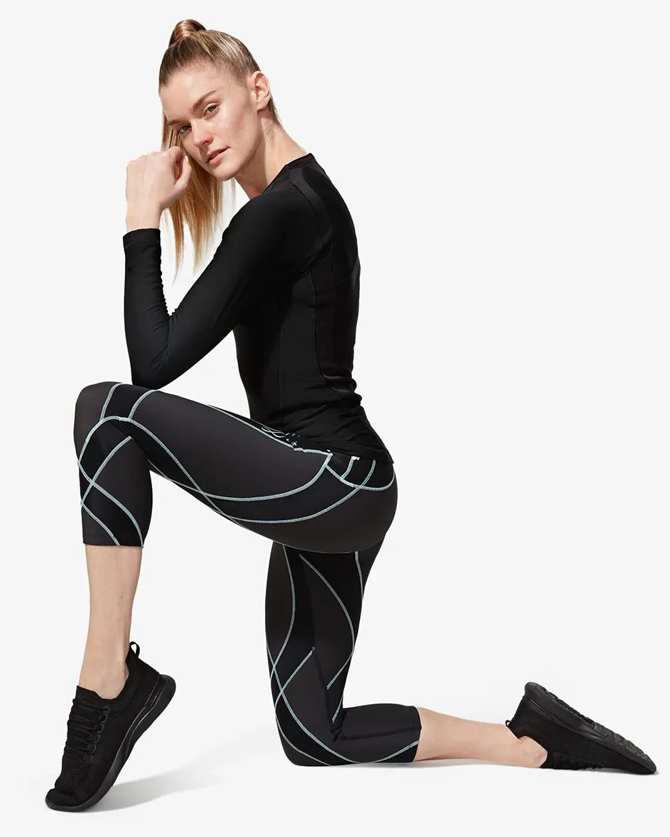 Endurance Generator Insulator Joint & Muscle Support 3/4 Compression Tight: Women's Black/Gray Sky
