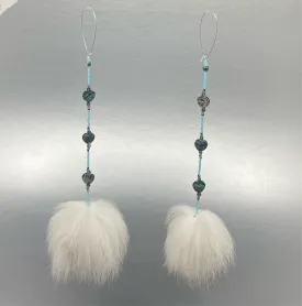 ER - Waska; Fox Drops, abalone, beads