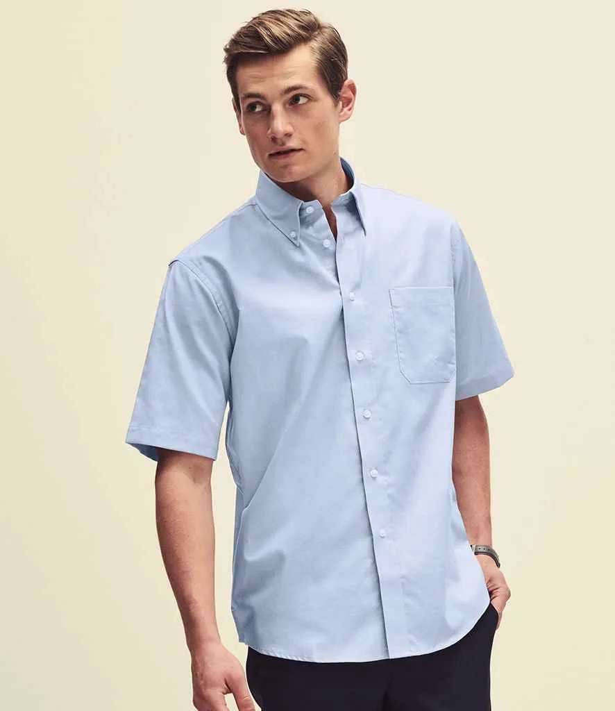 Fruit of the Loom Short Sleeve Oxford Shirt