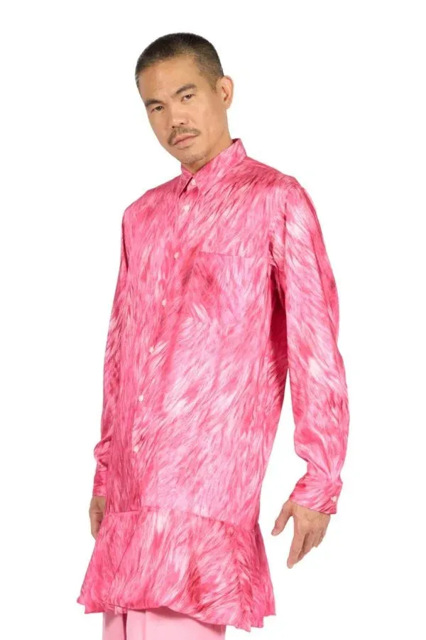 Fur Trompe-l'œil Long Shirt
