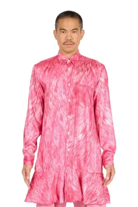 Fur Trompe-l'œil Long Shirt