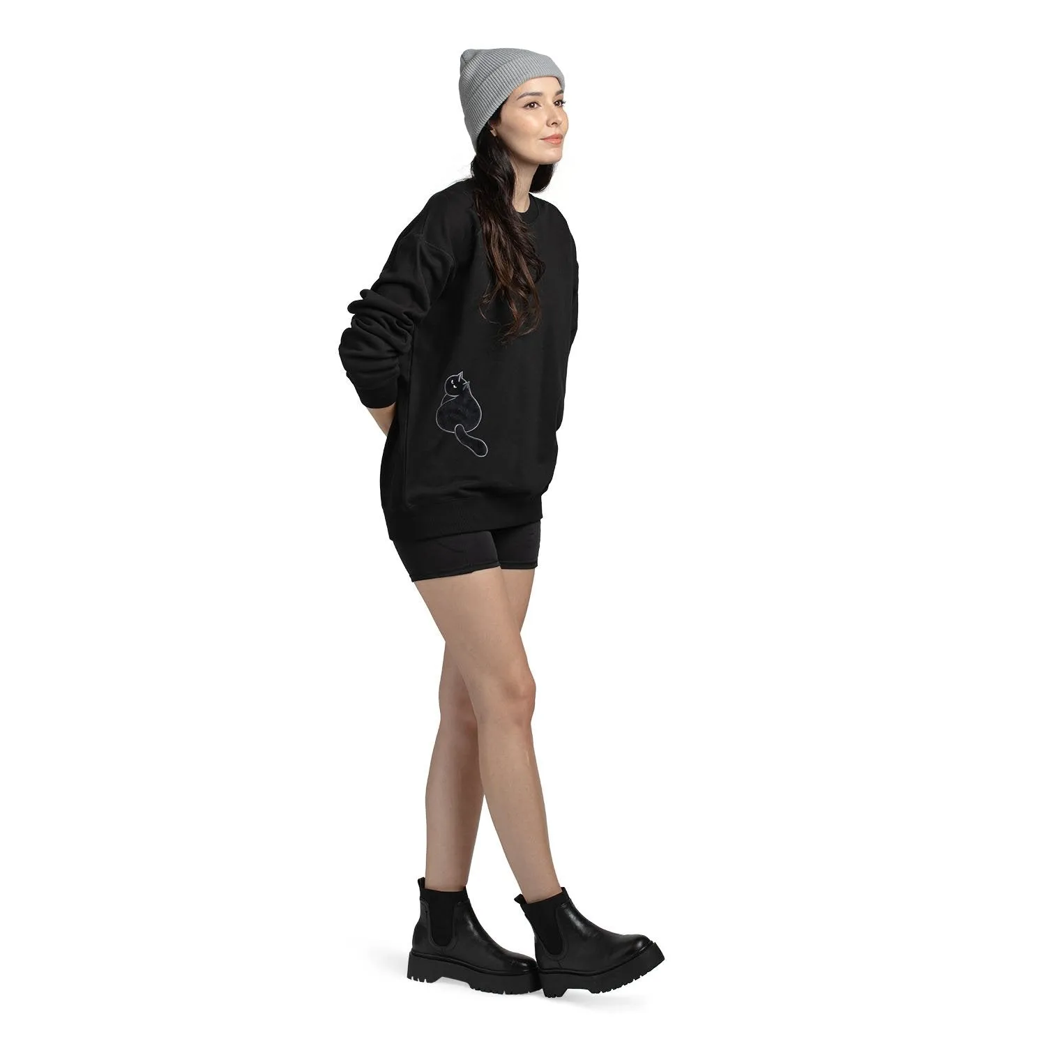 Furry Sweatshirt 36 - Black