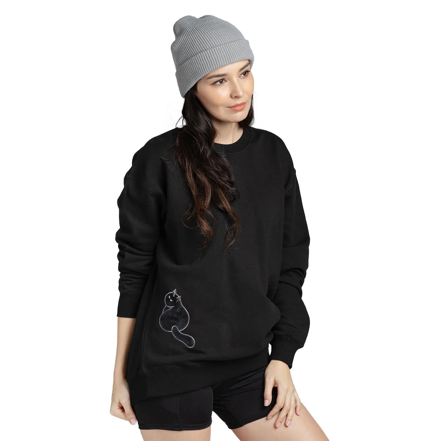 Furry Sweatshirt 36 - Black