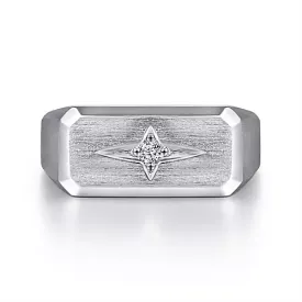 Gabriel & co. Silver North Star Ring