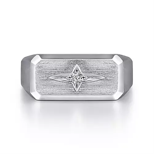 Gabriel & co. Silver North Star Ring