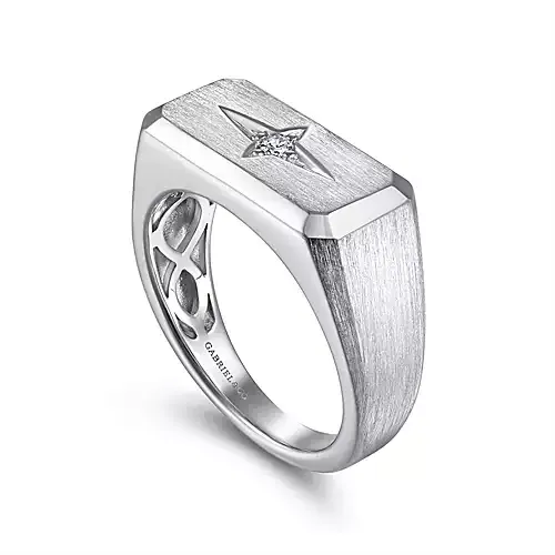 Gabriel & co. Silver North Star Ring