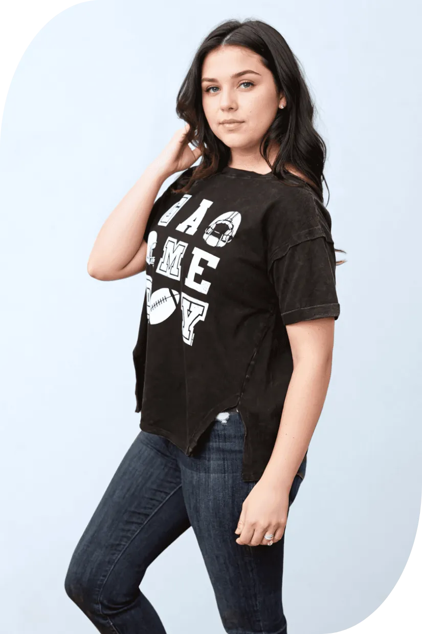 Game Day Side Split Tee