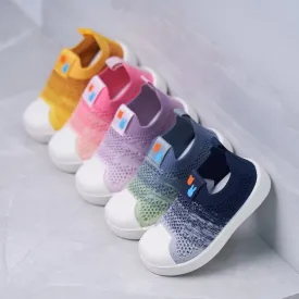 Gradient Color Kids Flyknit First Walker Shoes