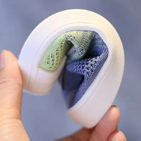 Gradient Color Kids Flyknit First Walker Shoes