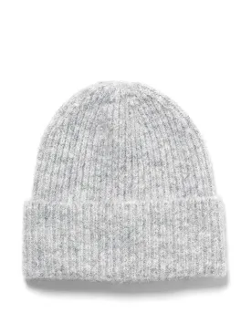Grey knitted beanie