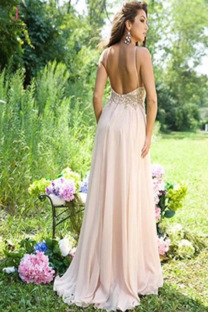 Halter A-Line Long Prom Dress Evening Dress KPP0087