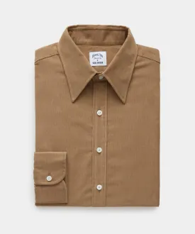 Hamilton   Todd Snyder Corduroy Long Point Collar Dress Shirt in Brown