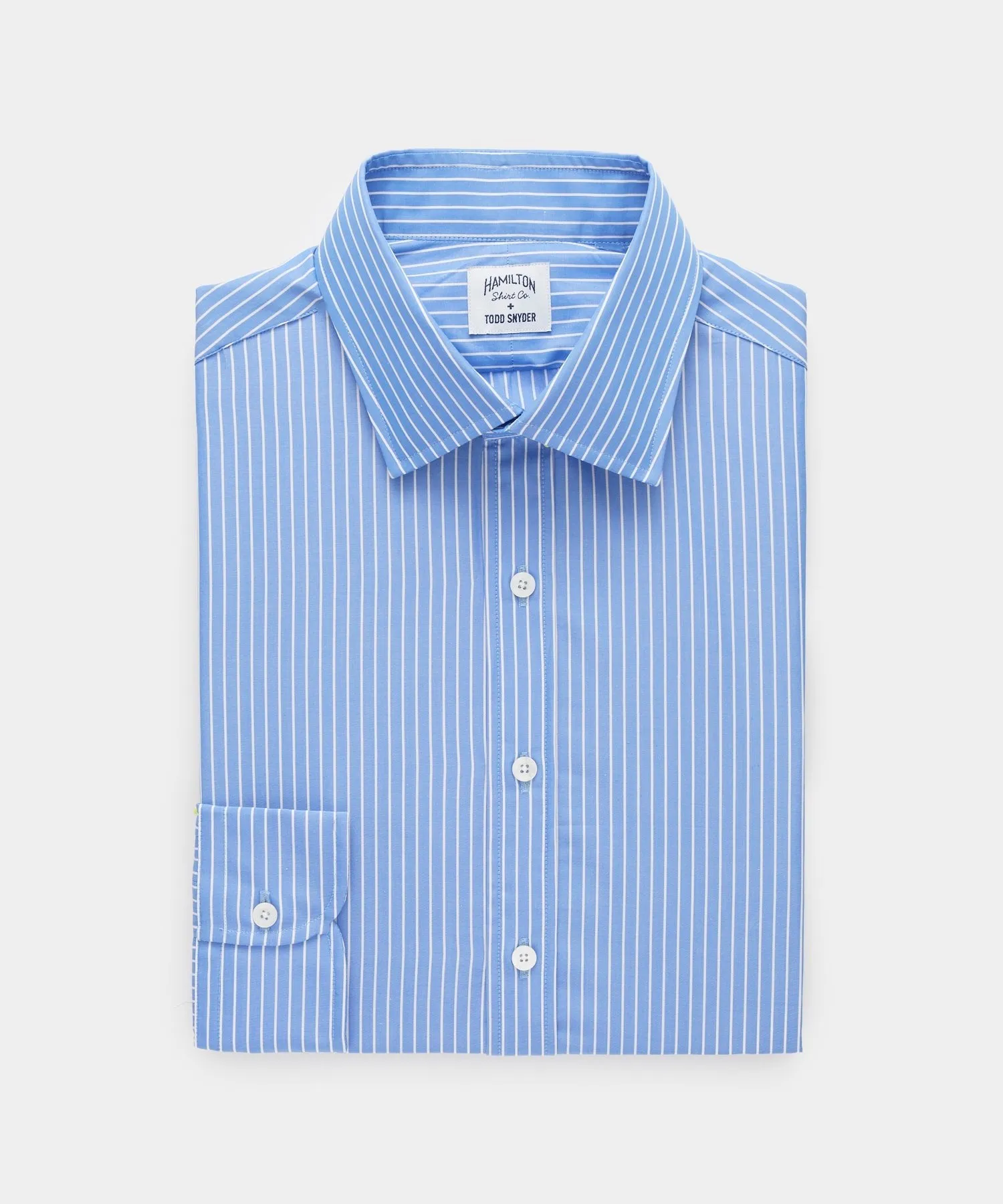 Hamilton   Todd Snyder Stripe Dress Shirt in Blue