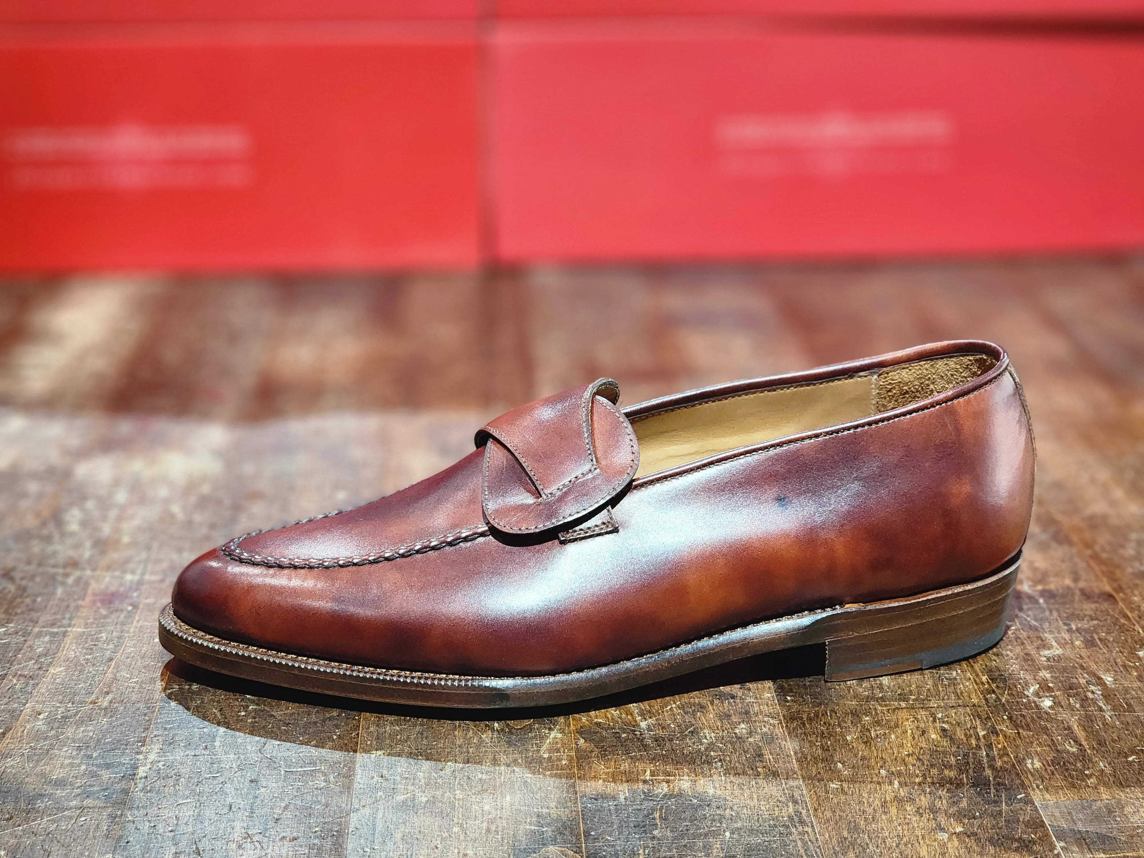 Hawthorne - DARK Gold Museum Calf - SAMPLE - Grade 1