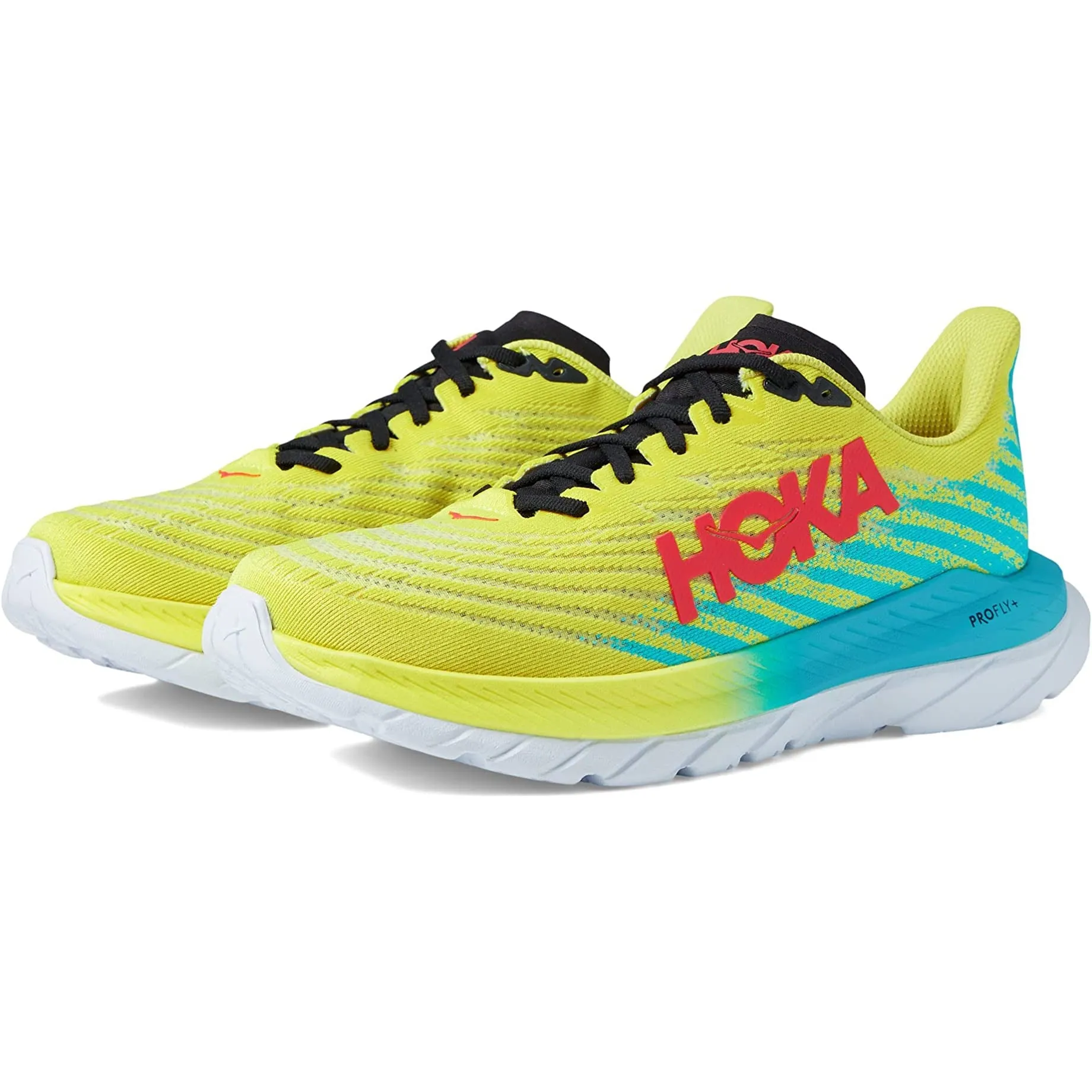 Hoka Men's Mach 5 (Evening Primrose/Scuba Blue)