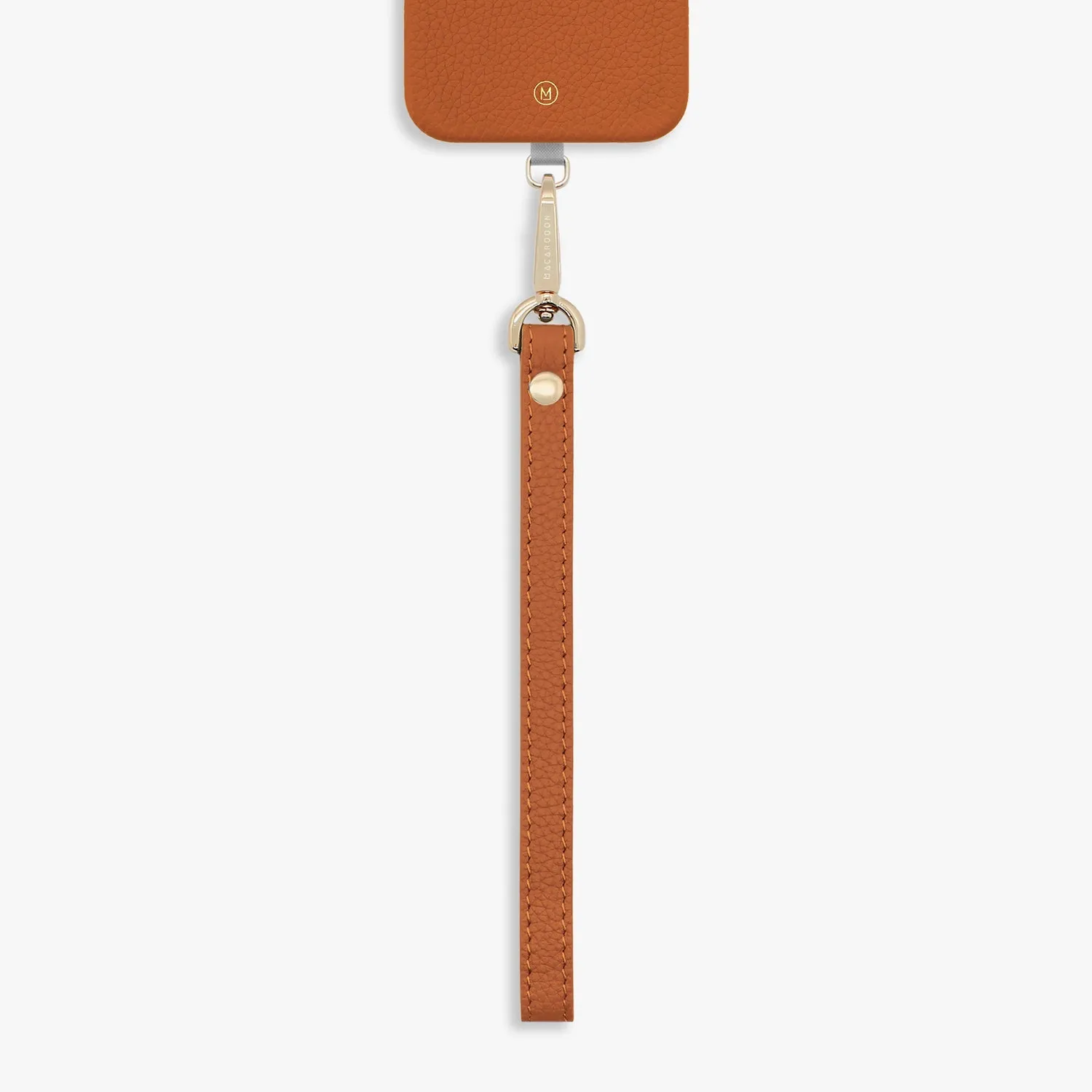 iPhone 16 Plus Leather MagSafe Case with Wrist Leather Strap
