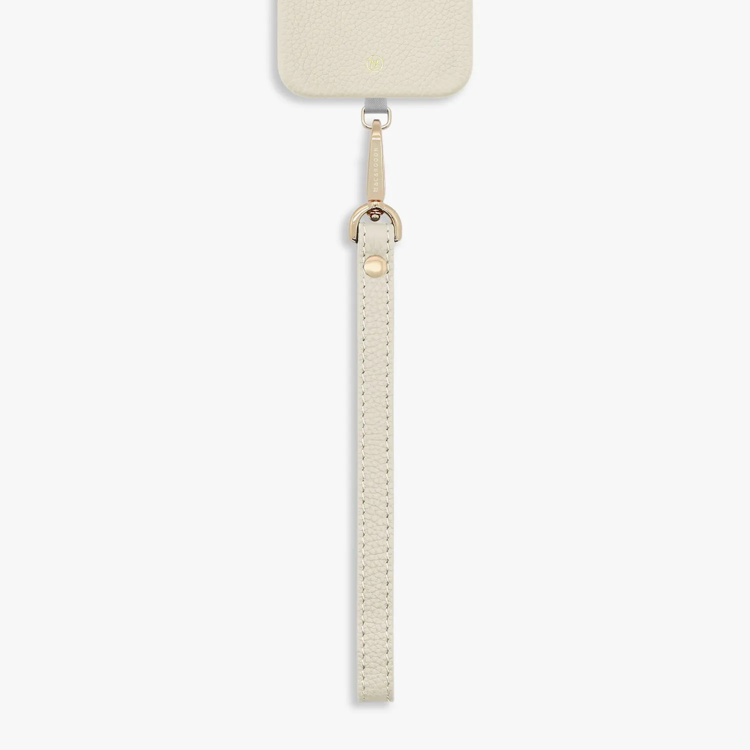 iPhone 16 Plus Leather MagSafe Case with Wrist Leather Strap