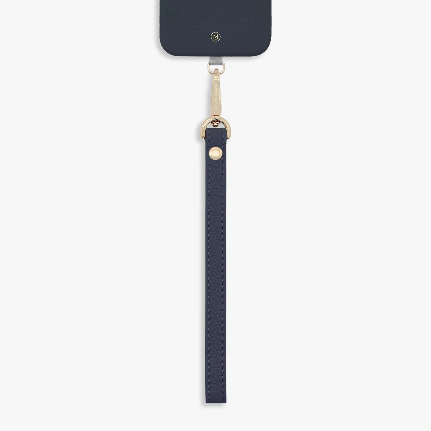 iPhone 16 Plus Leather MagSafe Case with Wrist Leather Strap