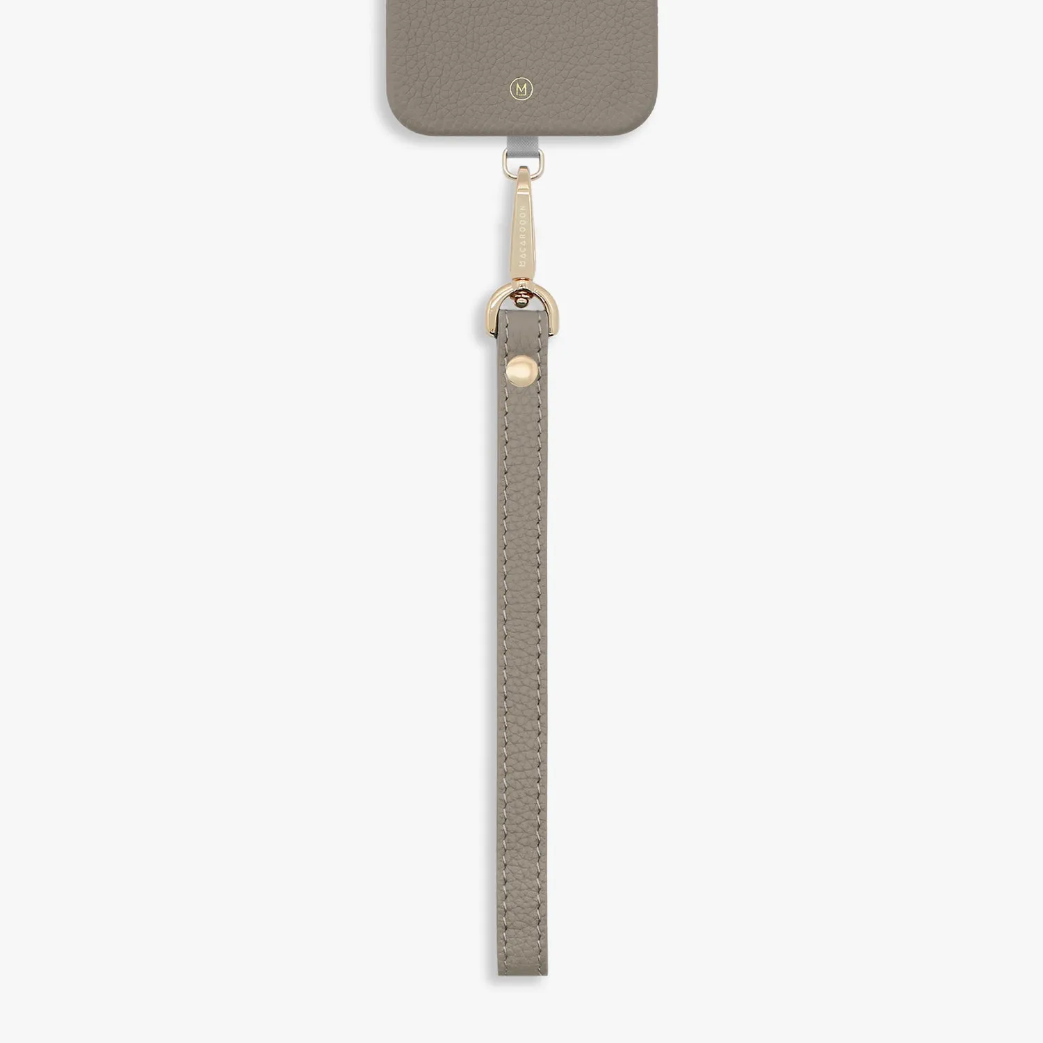 iPhone 16 Plus Leather MagSafe Case with Wrist Leather Strap