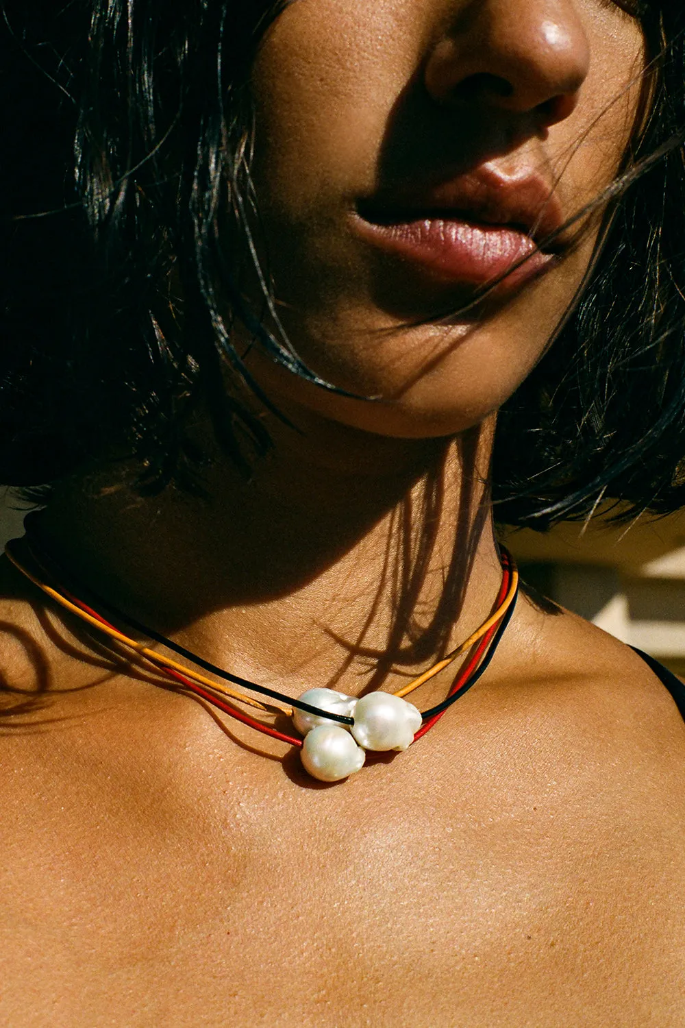 Isla Pearl Necklace Marigold