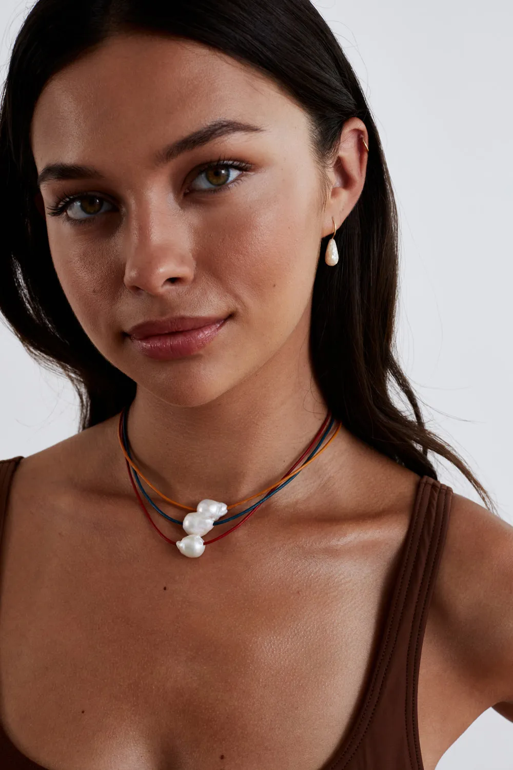 Isla Pearl Necklace Marigold