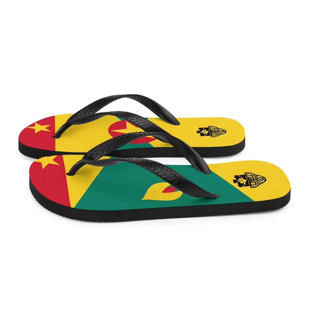 Island Flag - Grenada Flip Flops