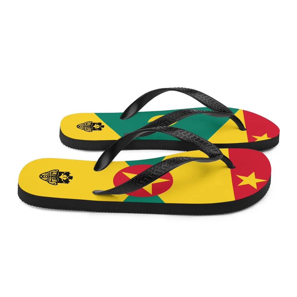 Island Flag - Grenada Flip Flops