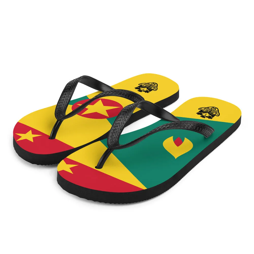 Island Flag - Grenada Flip Flops