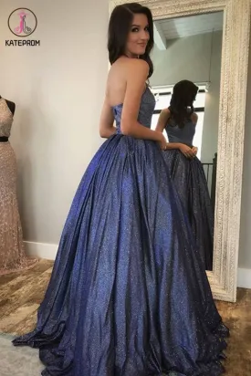 Kateprom Newest Halter Zipper Back Long Prom Dresses Cute Party Gowns KPP1344