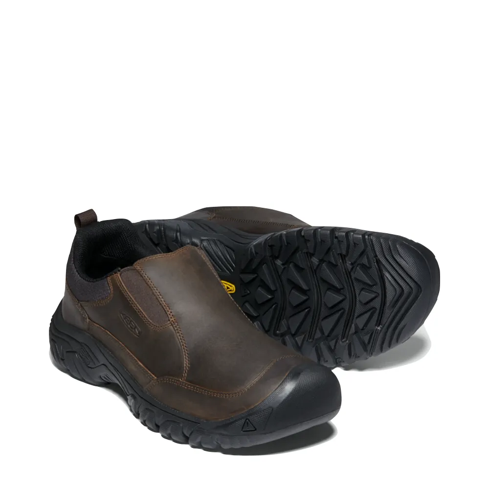 KEEN Men's Targhee III Slip On in Dark Earth/Mulch Brown